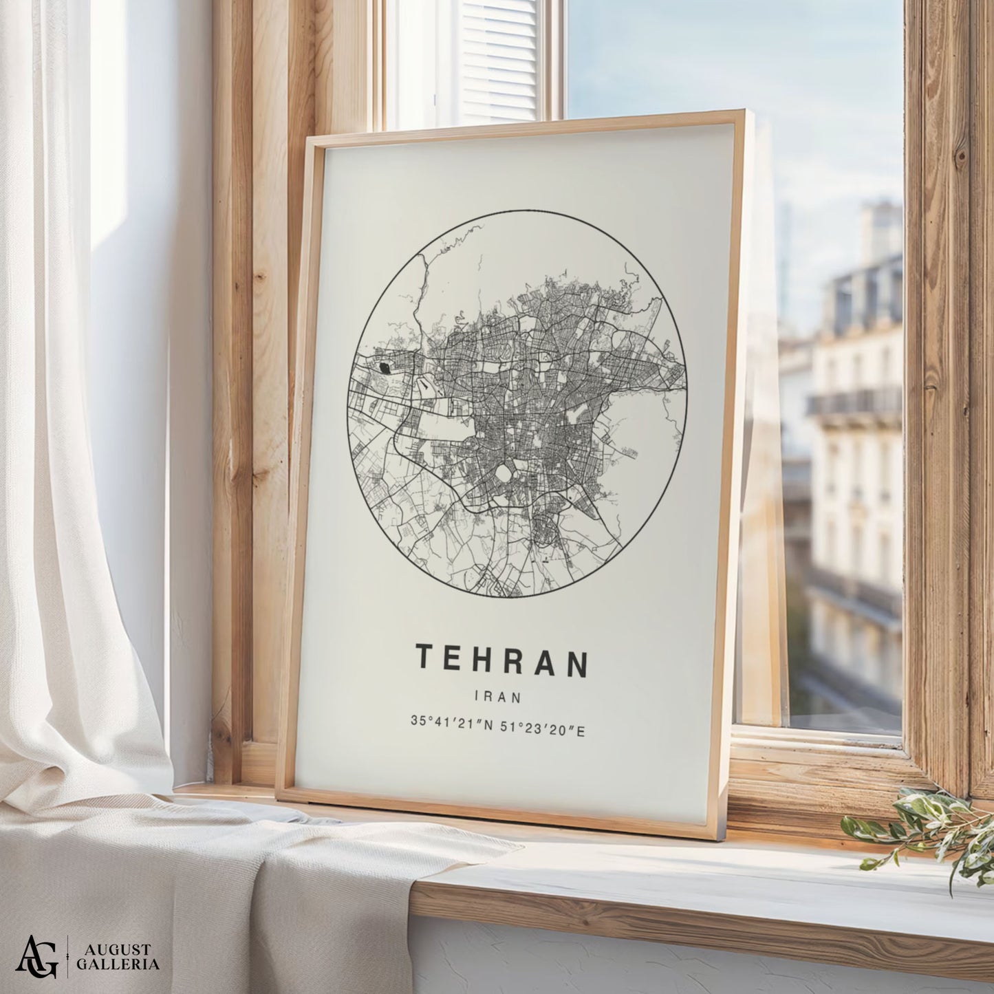 Tehran Minimalist Map
