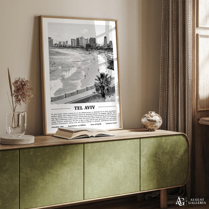 Tel Aviv Black & White City Print