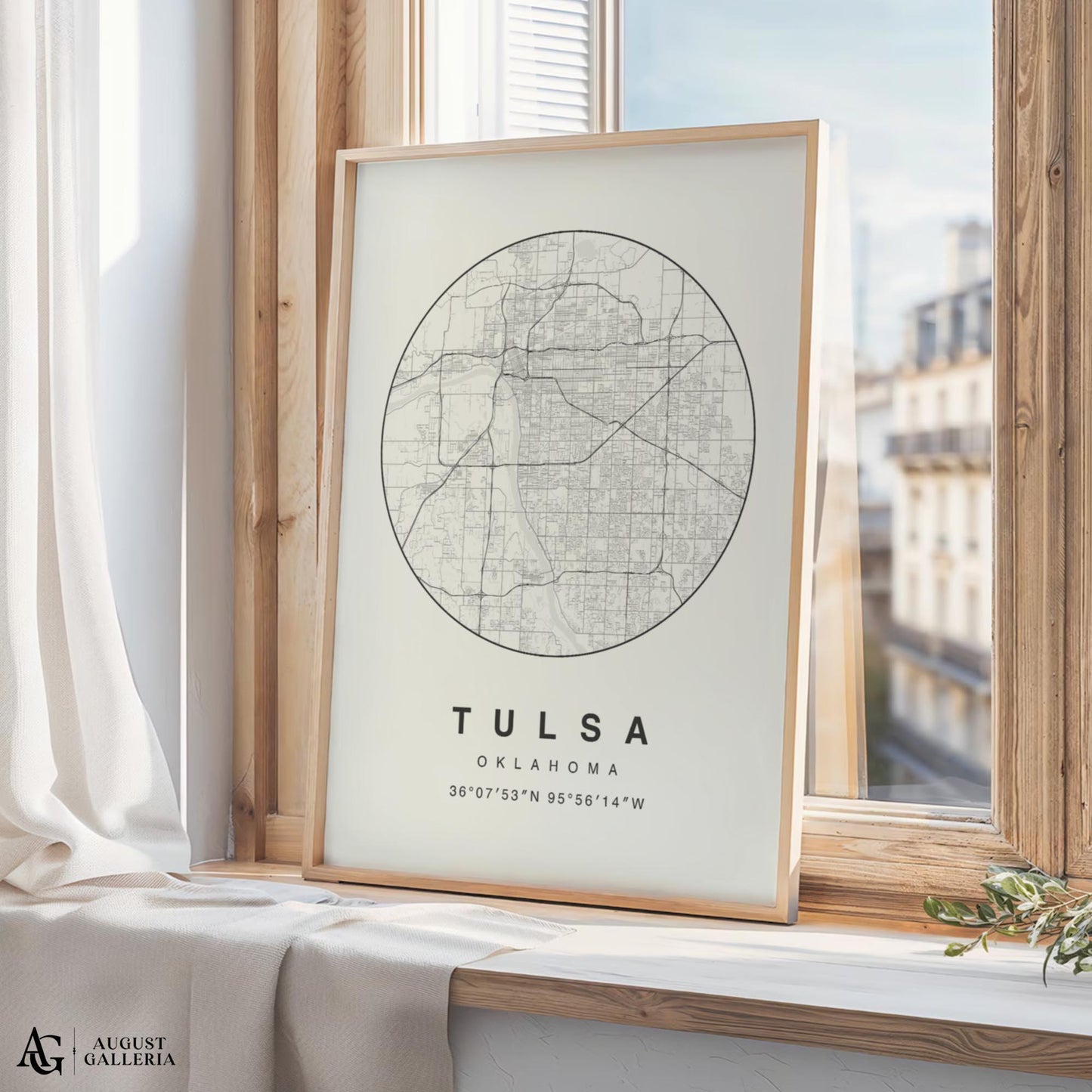 Tulsa Minimalist Map