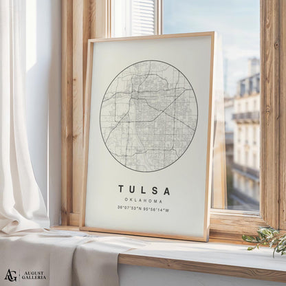 Tulsa Minimalist Map