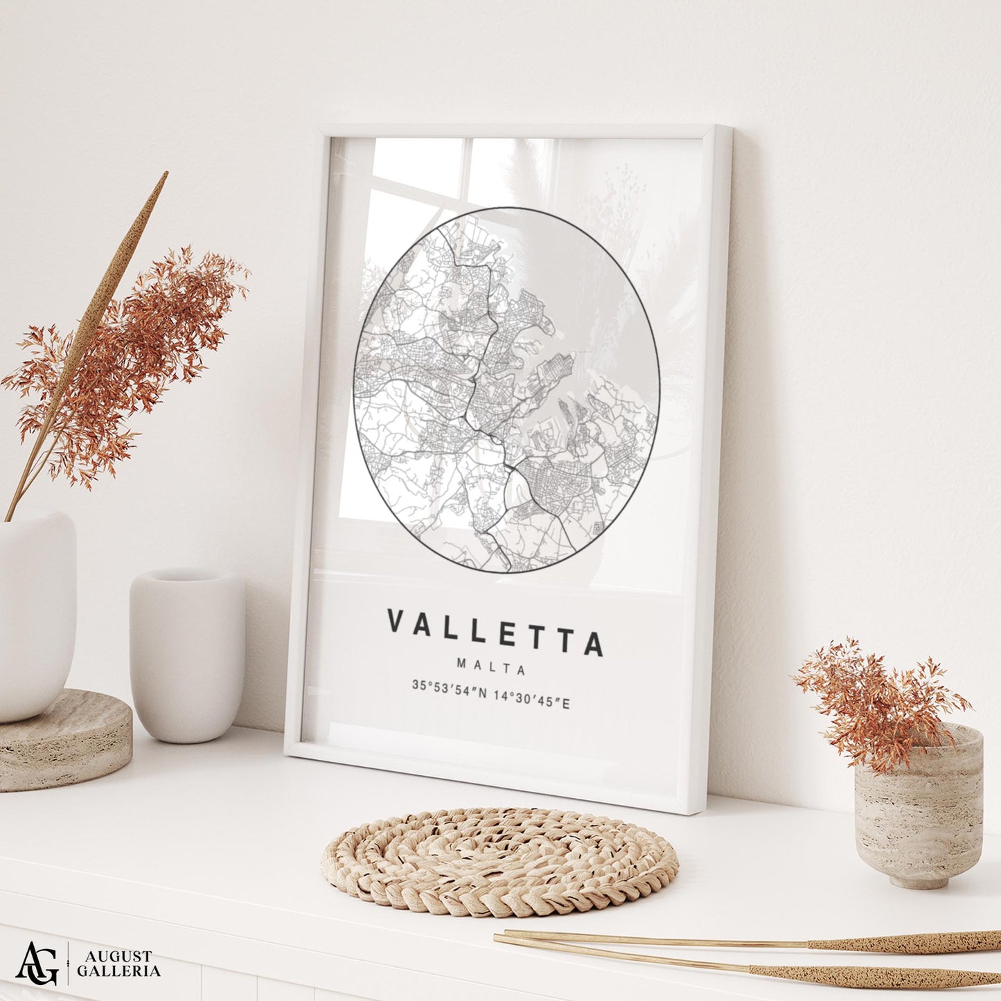 Valletta Minimalist Map