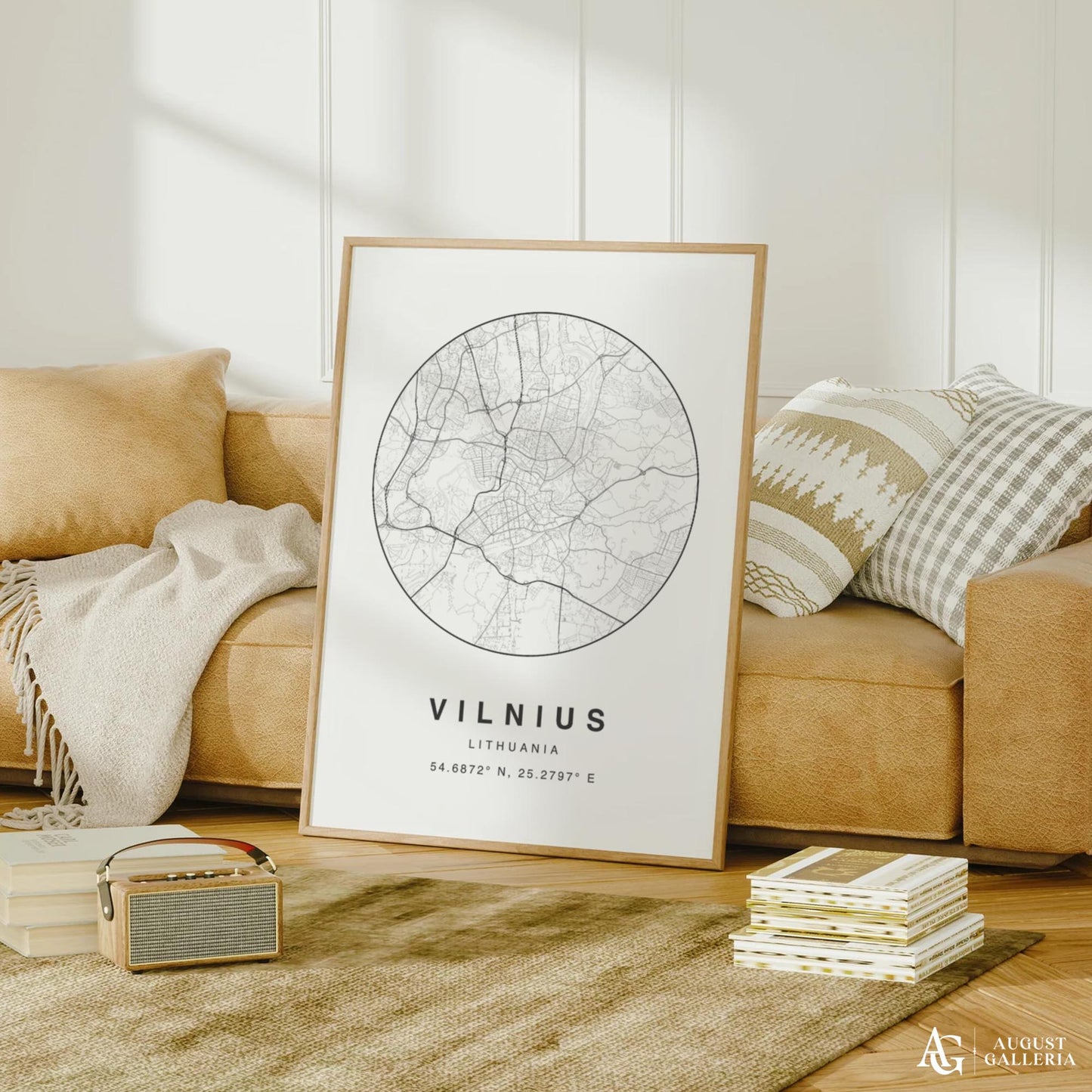 Vilnius Minimalist Map