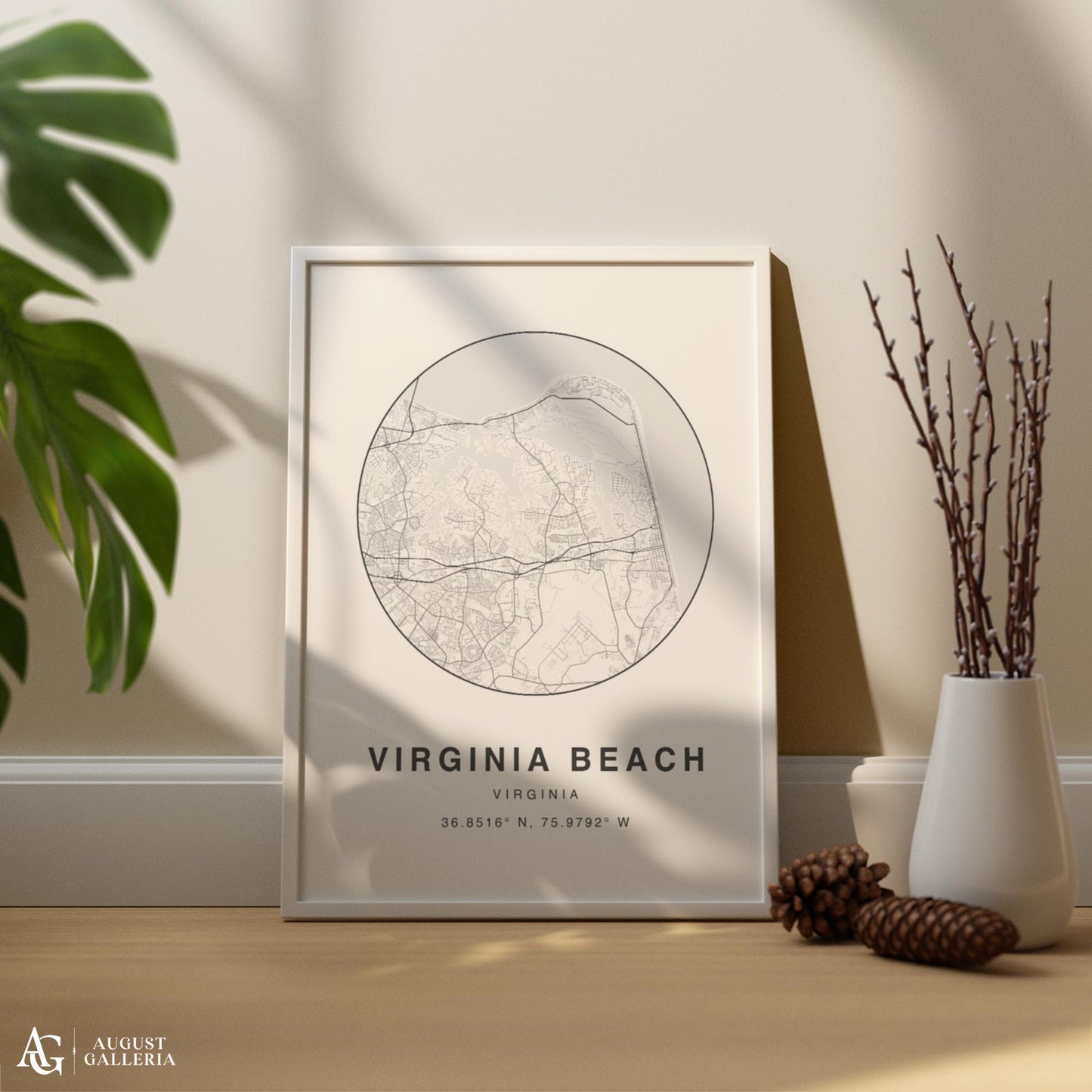 Virginia Beach Minimalist Map