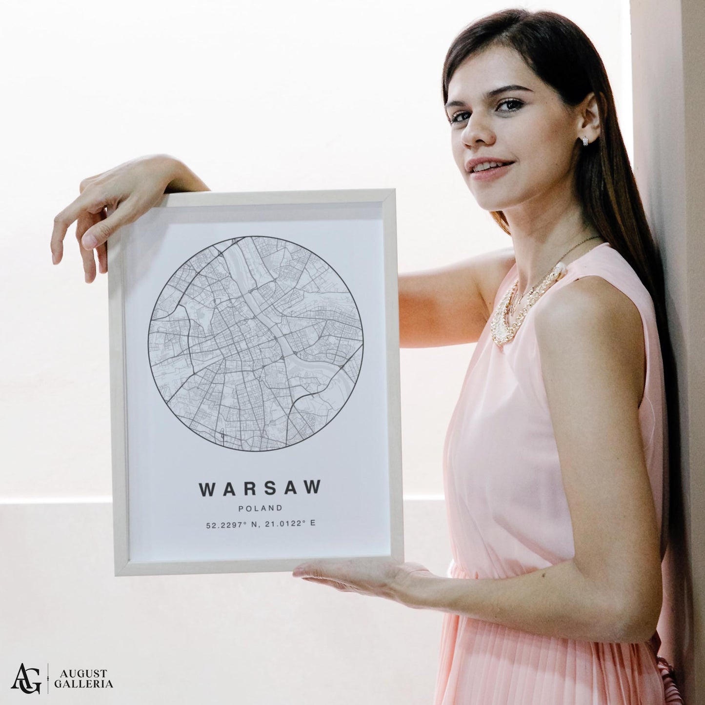 Warsaw Minimalist Map