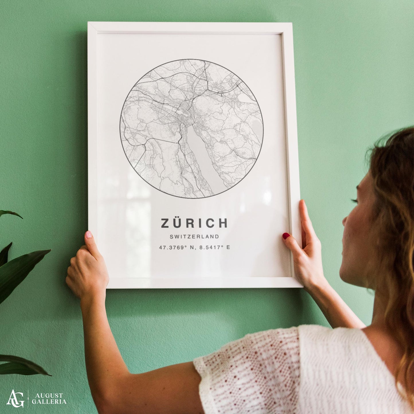 Zurich Minimalist Map