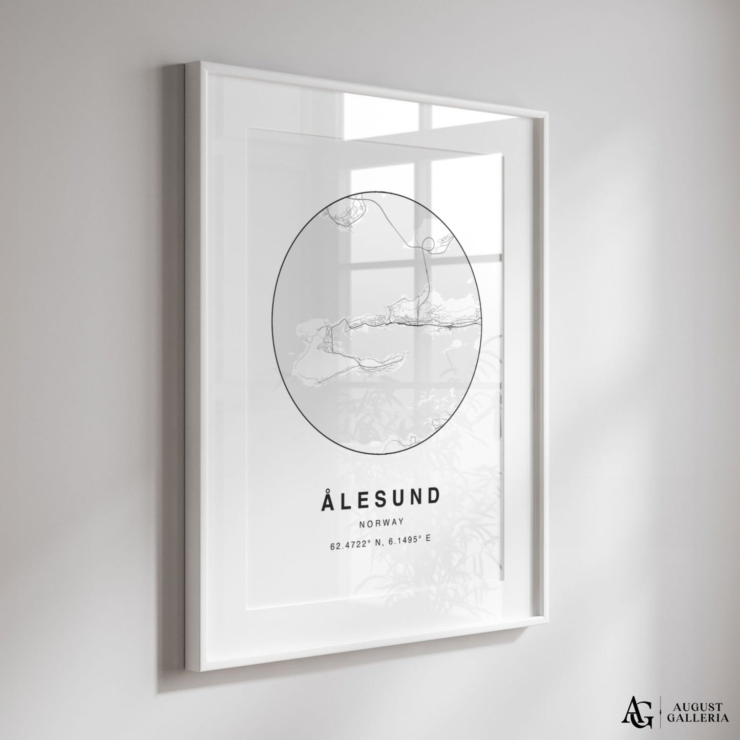 Alesund Minimalist Map