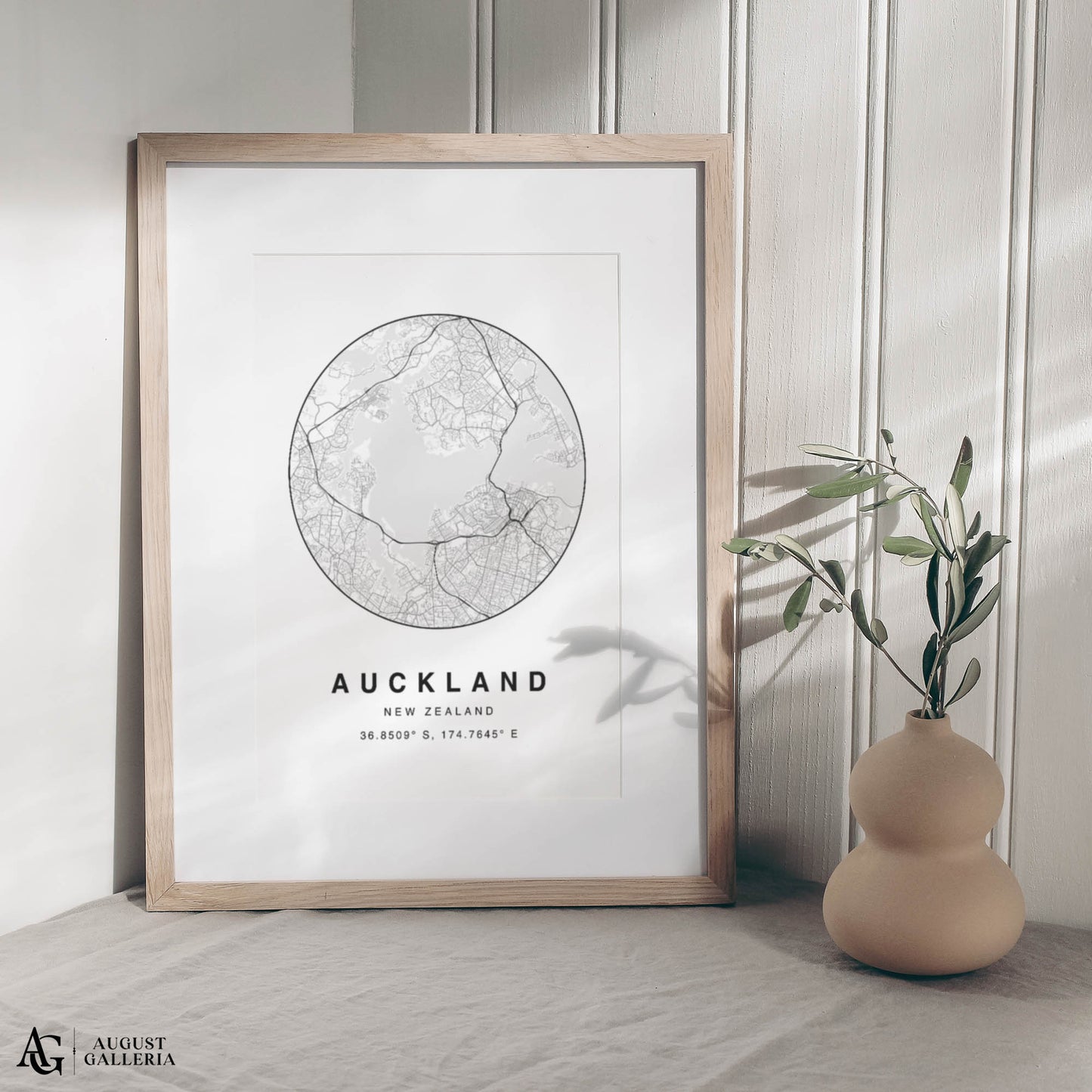 Auckland Minimalist Map