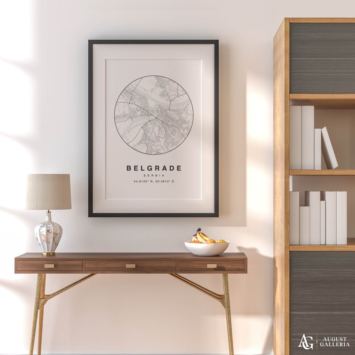 Belgrade Minimalist Map