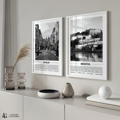 Bristol Black & White City Print