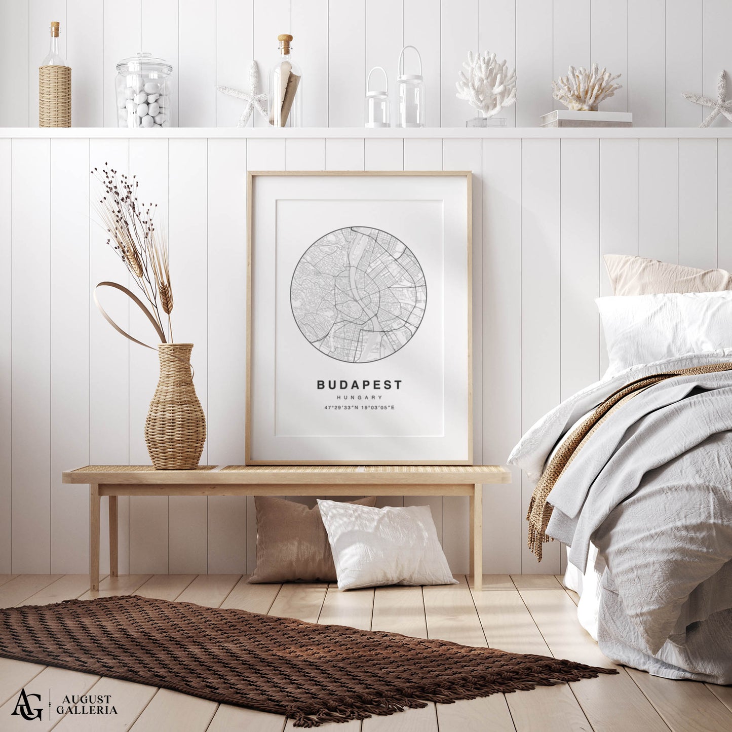 Budapest Minimalist Map