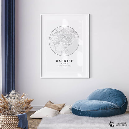 Cardiff Minimalist Map