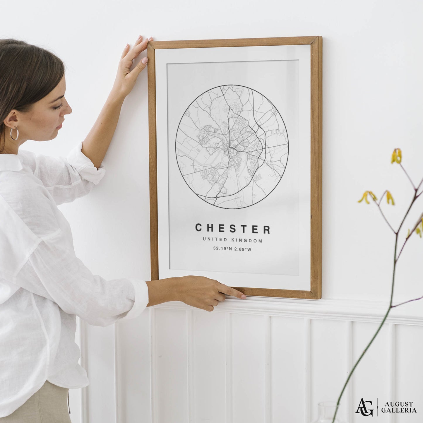 Chester Minimalist Map