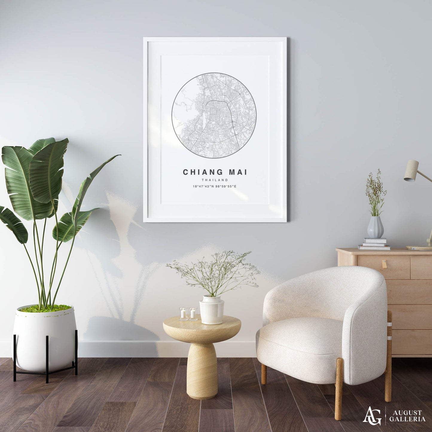 Chiang Mai Minimalist Map