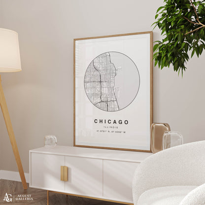 Chicago Minimalist Map