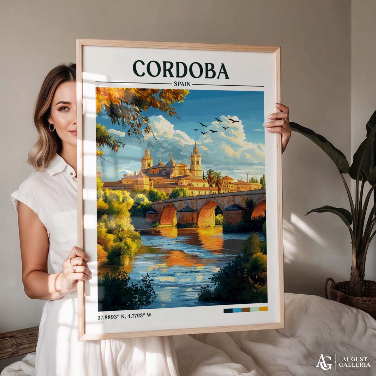 Córdoba Spain Retro Travel Print