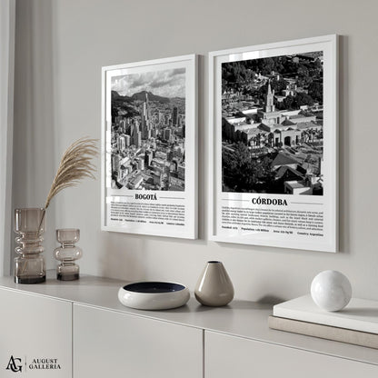 Córdoba Black & White City Print