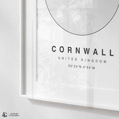 Cornwall Minimalist Map