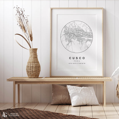 Cusco Minimalist Map
