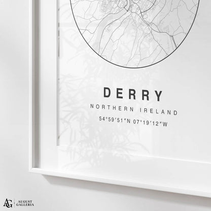 Derry Minimalist Map