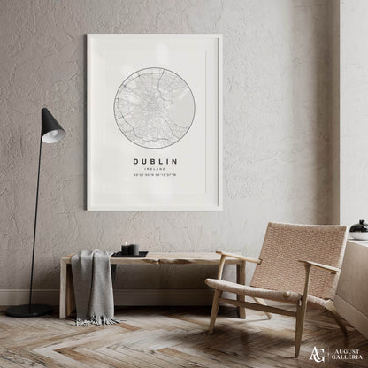 Dublin Minimalist Map