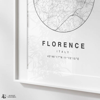 Florence Minimalist Map