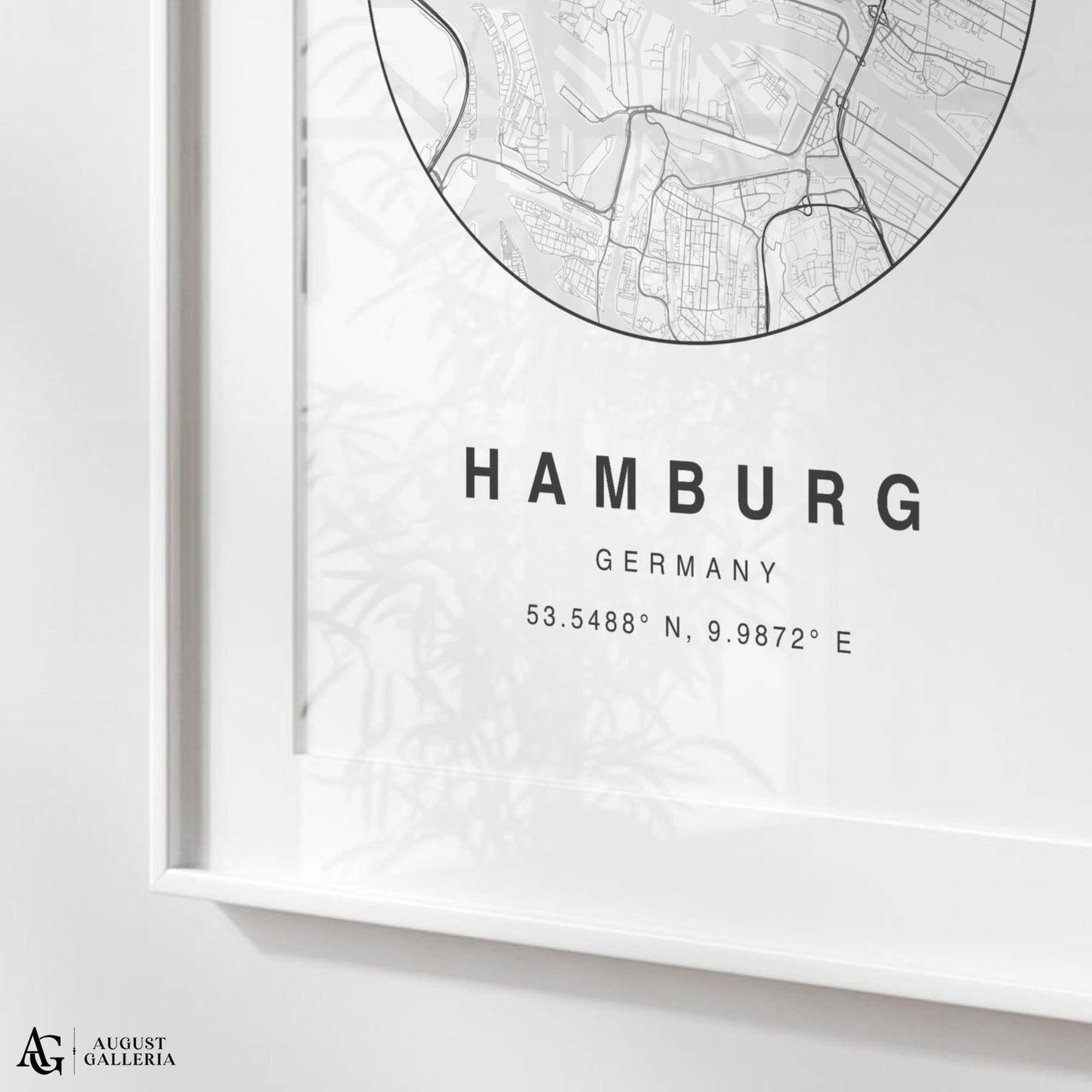 Hamburg Minimalist Map