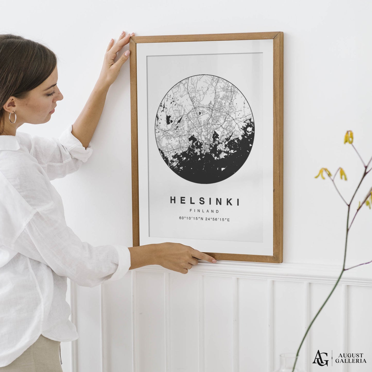 Helsinki Minimalist Map