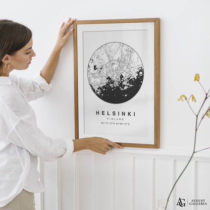 Helsinki Minimalist Map