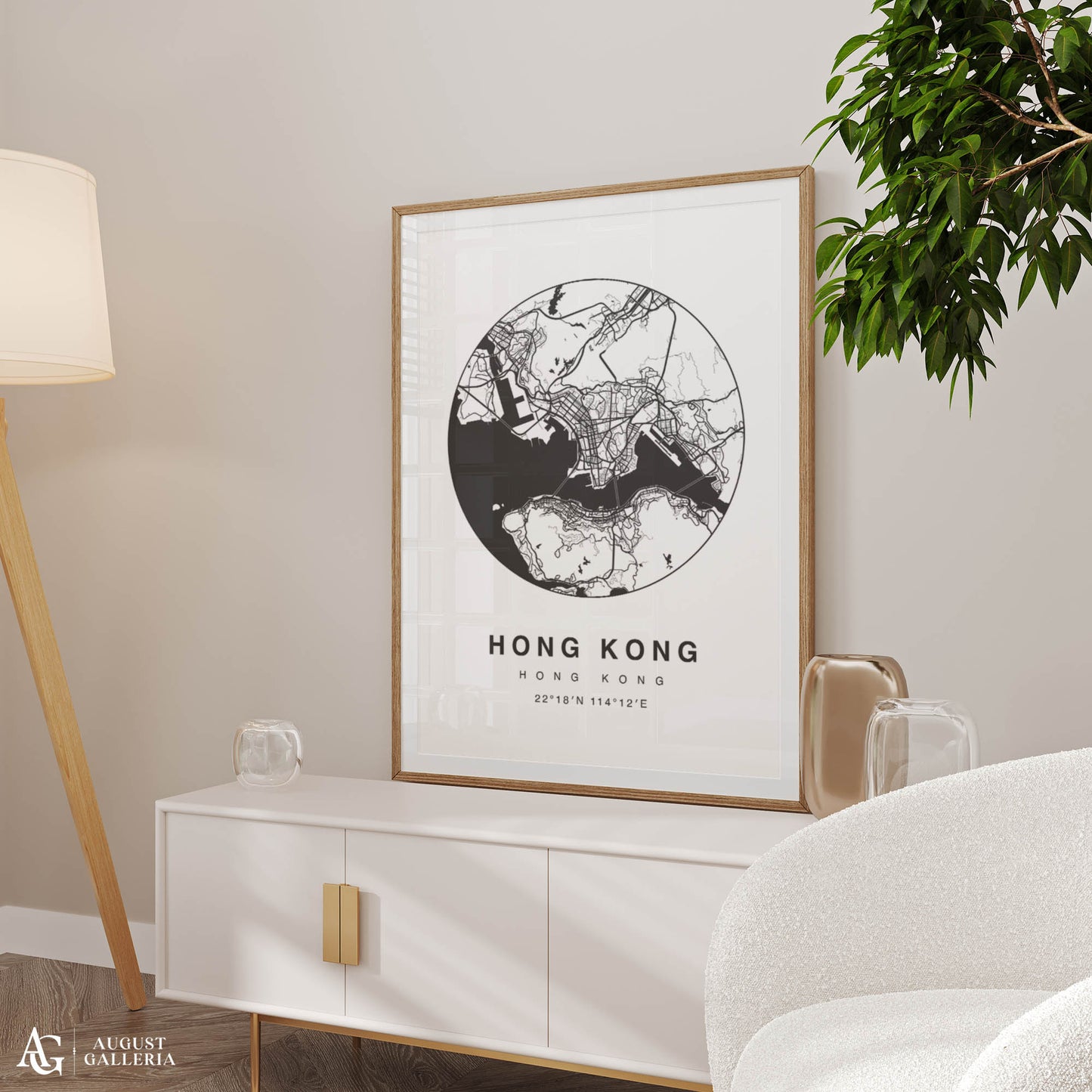 Hong Kong Minimalist Map