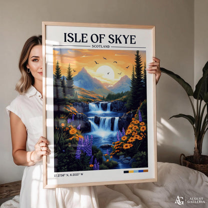 Isle of Skye Retro Travel Print