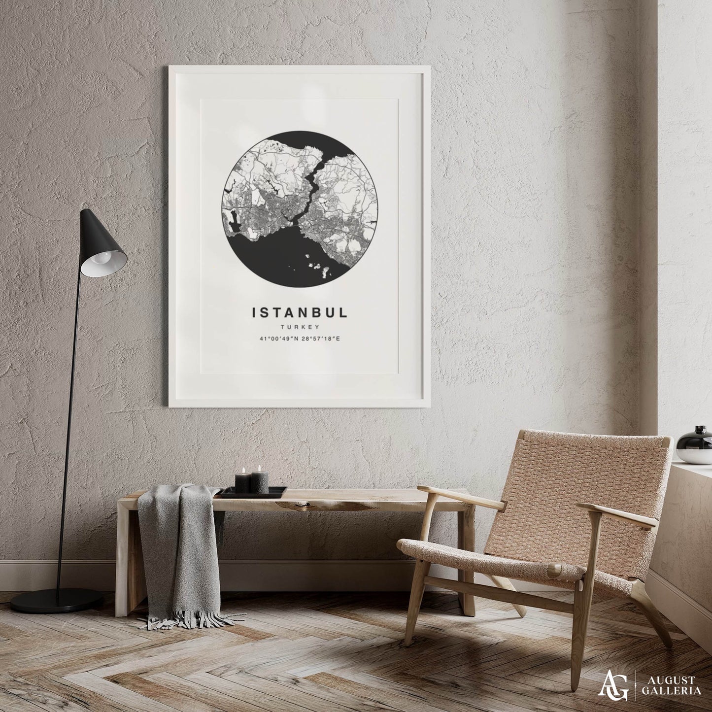 Istanbul Minimalist Map