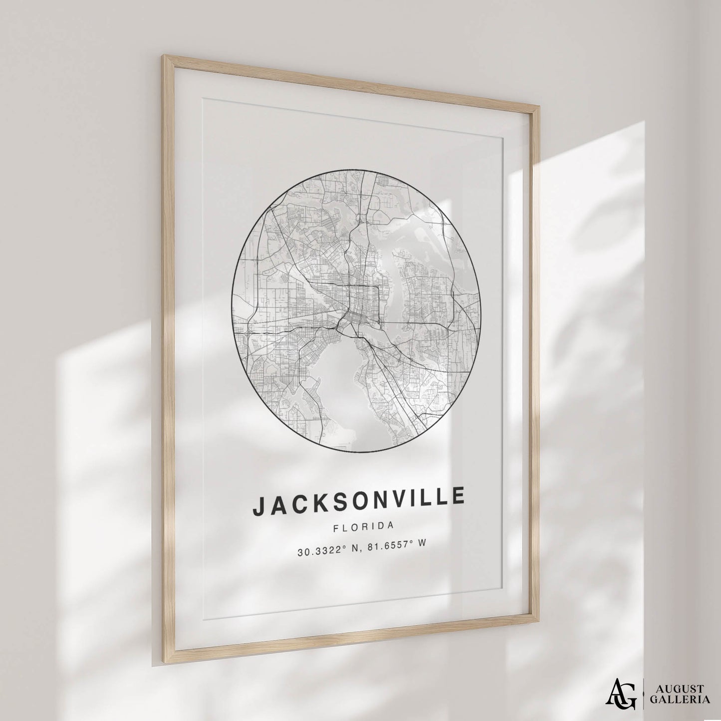 Jacksonville Minimalist Map