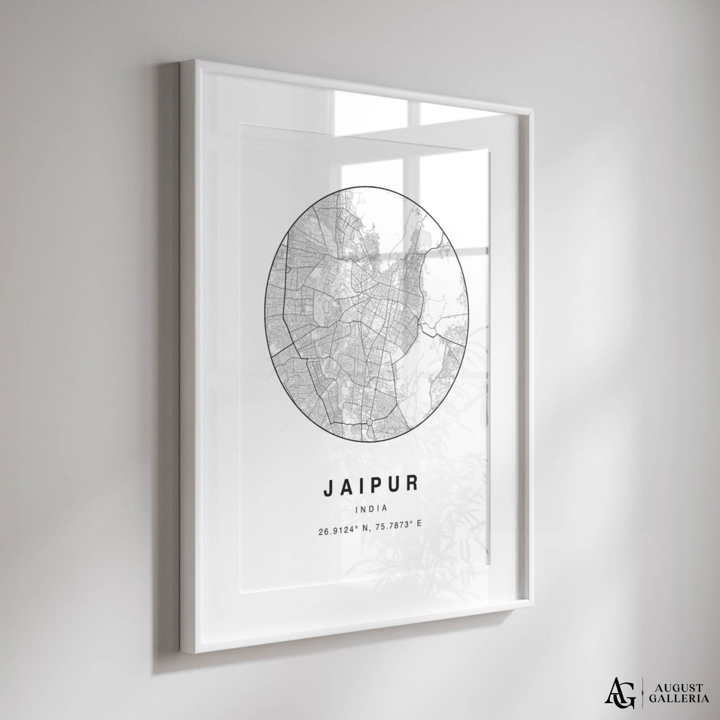 Jaipur Minimalist Map