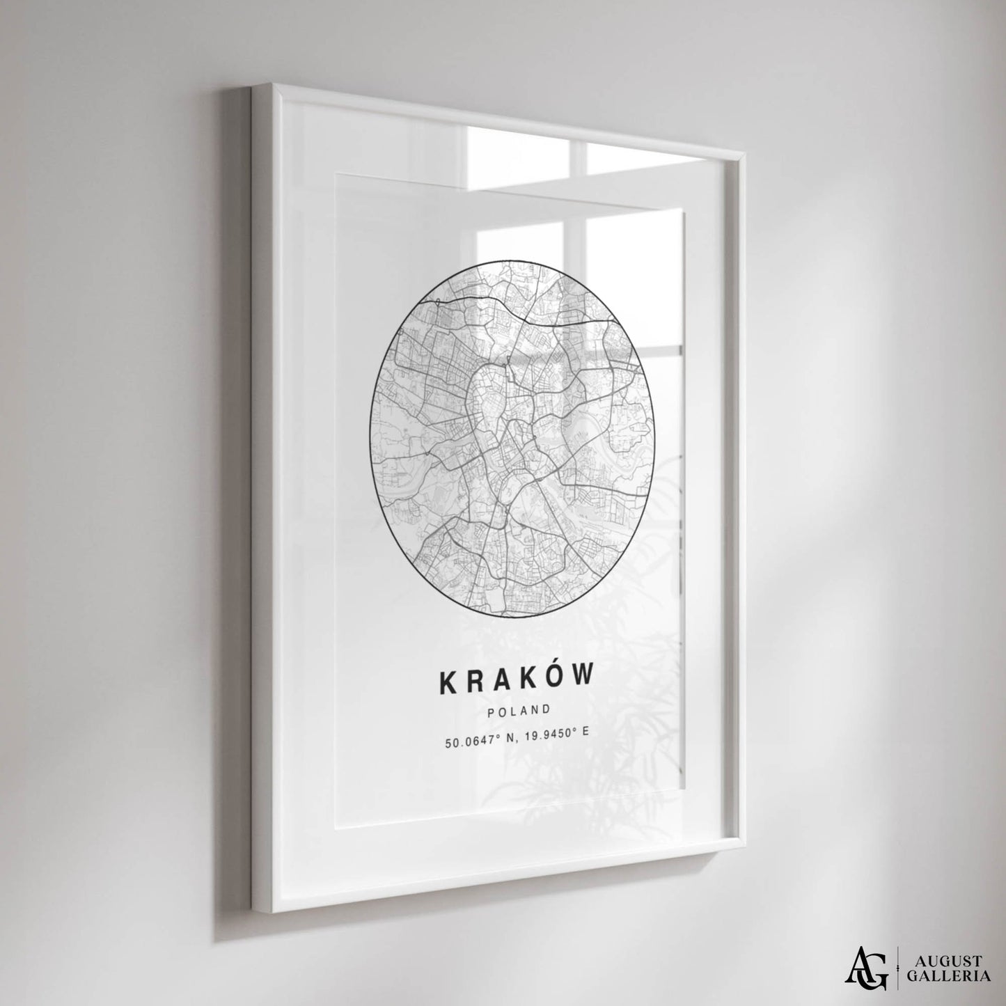Kraków Minimalist Map