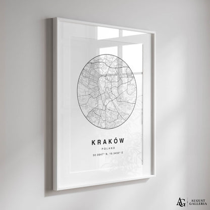 Kraków Minimalist Map