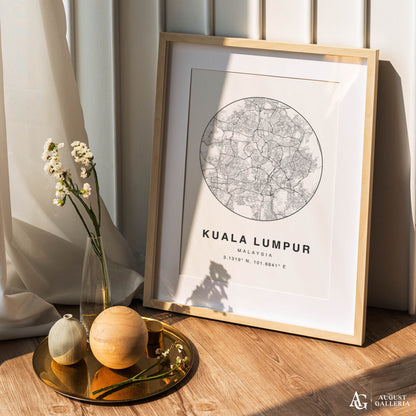 Kuala Lumpur Minimalist Map