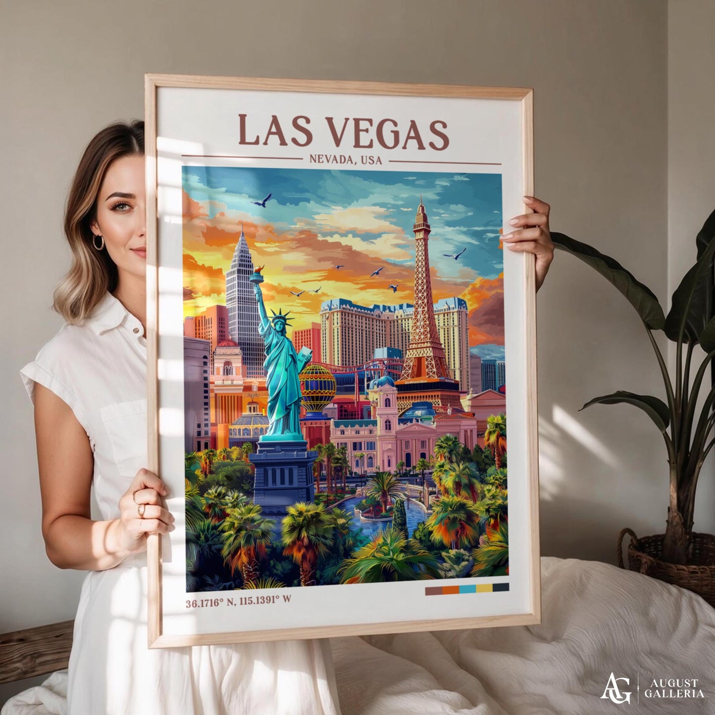 Las Vegas Nevada Retro Travel Print