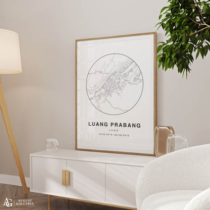 Luang Prabang Minimalist Map