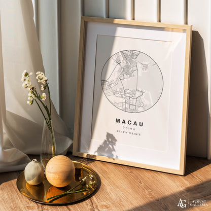 Macau Minimalist Map