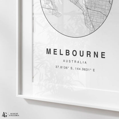Melbourne Minimalist Map