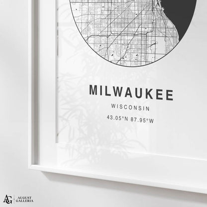 Milwaukee Minimalist Map