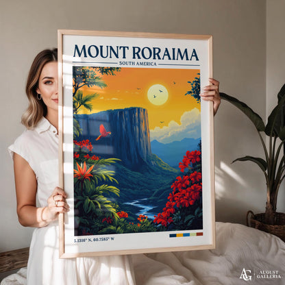 Mount Roraima Retro Travel Print