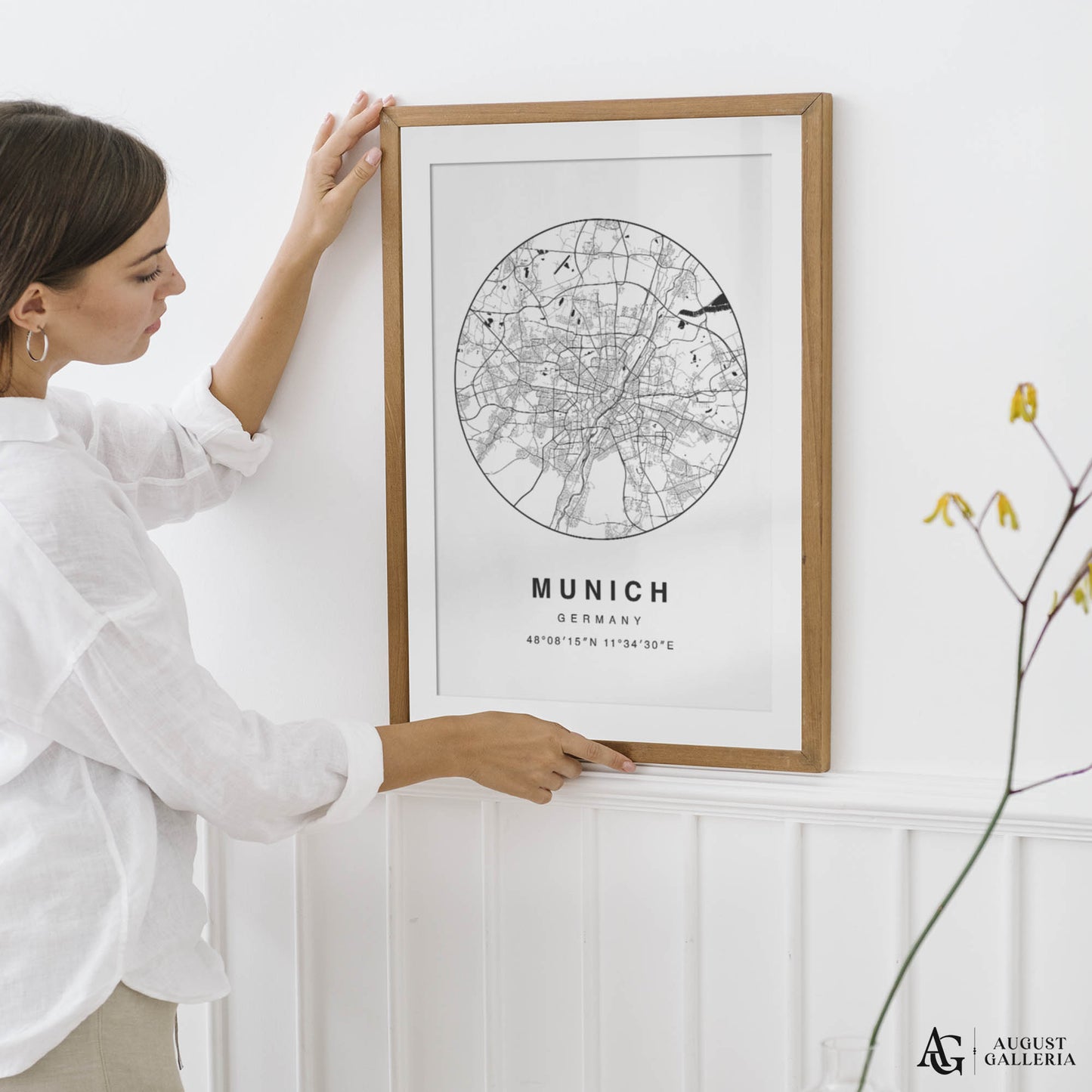 Munich Minimalist Map