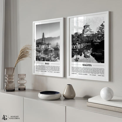 Nagoya Black & White City Print