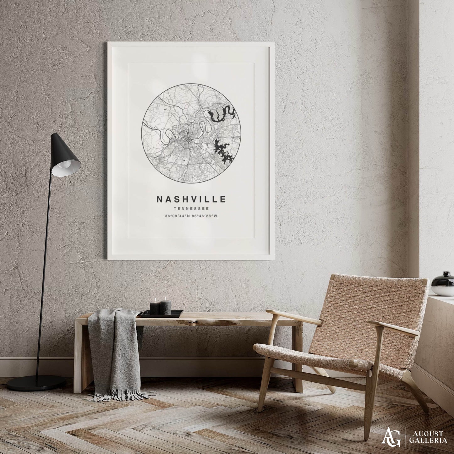 Nashville Minimalist Map