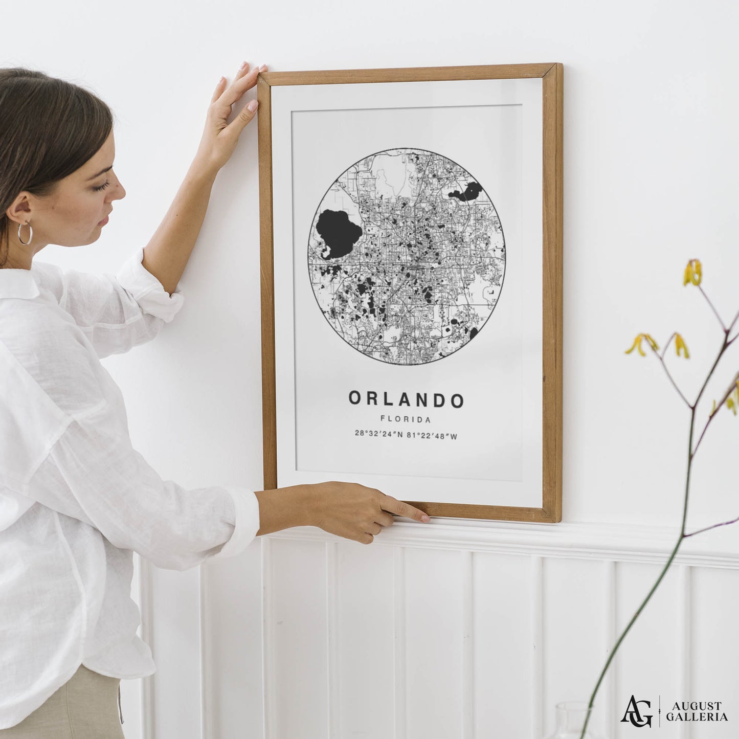 Orlando Minimalist Map
