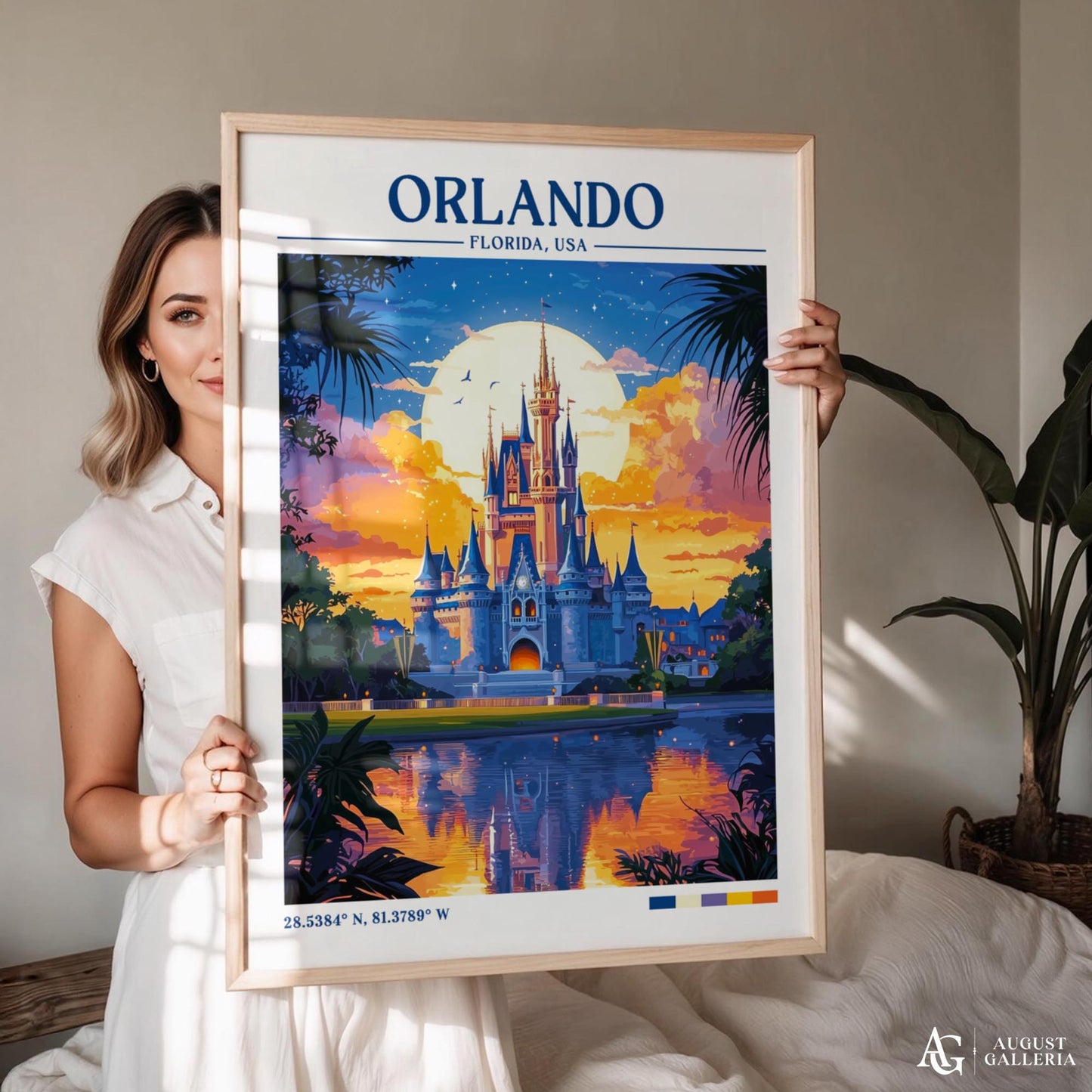 Orlando Florida Retro Travel Print