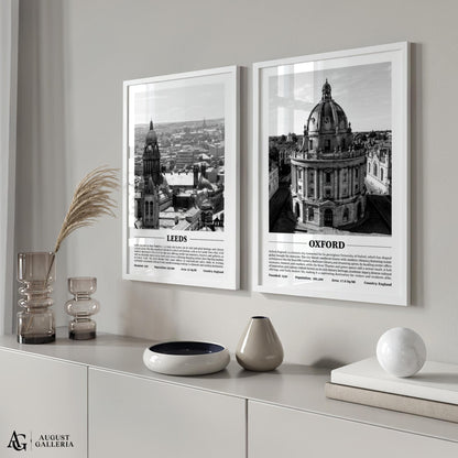 Oxford Black & White City Print