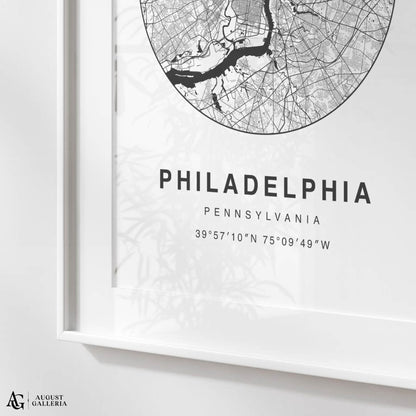 Philadelphia Minimalist Map