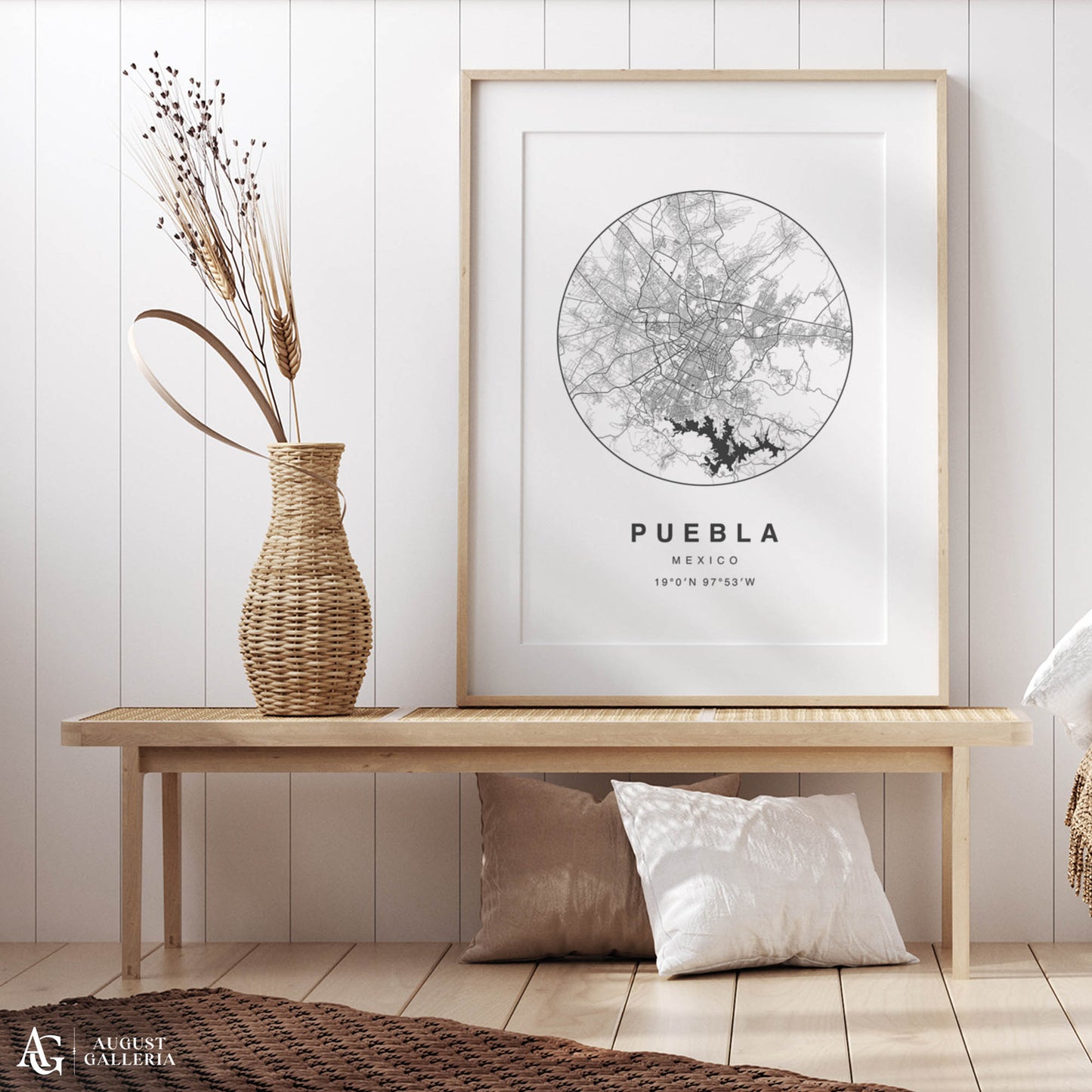 Puebla Minimalist Map